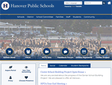 Tablet Screenshot of hanoverschools.org
